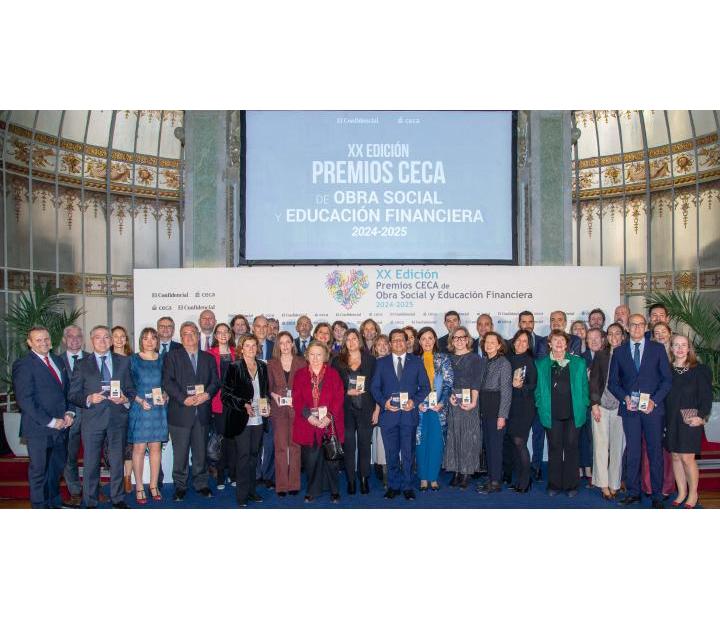 Fundación Ibercaja, triple galardonada en los Premios CECA 2025 por su compromiso con la educación financiera