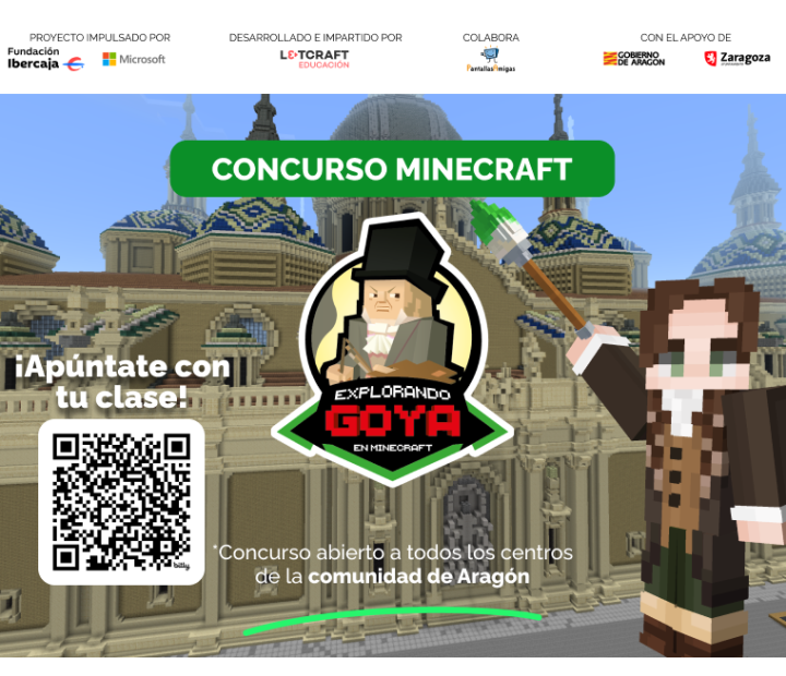 El arte y la innovación se unen en la II edición del concurso “Arte en la nube: Explorando Goya en Minecraft” 